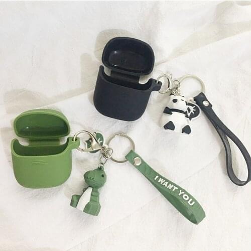 For JBL Club Pro + TWS case cartoon Dinosaur soft Cover For JBL TUNE 220 / 225 TWS Wireless Bluetooth Earphone Protective Cover