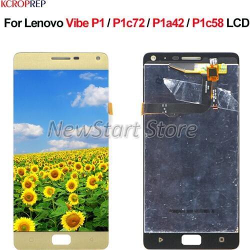 For Lenovo Vibe P1 LCD Display Touch Screen Digitizer Assembly For Lenovo P1 P1c72 P1a42 P1c58 lcd With Frame Replacement 5.5"