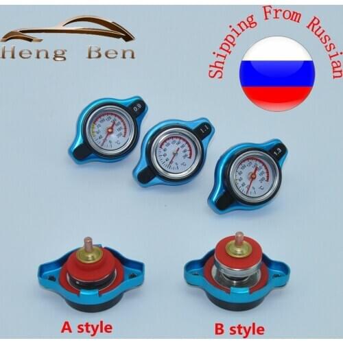 Racing Temperature Gauge With Utility safe 0.9 and 1.1 and 1.3 Bar Water Temp Gauge Thermo Radiator Cap Tank Cover