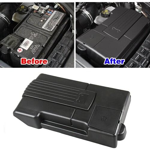 For Skoda Octavia Mk3 2013-2019 Car Engine Battery Positive Negative Anode Protection Cap Dustproof Cover Rustproof Shell
