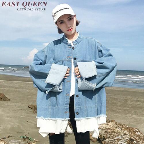 Jean jacket 2018 women female harajuku clothing Japanese style punk winter autumn jacket for woman ladies jeans jackets KK1488