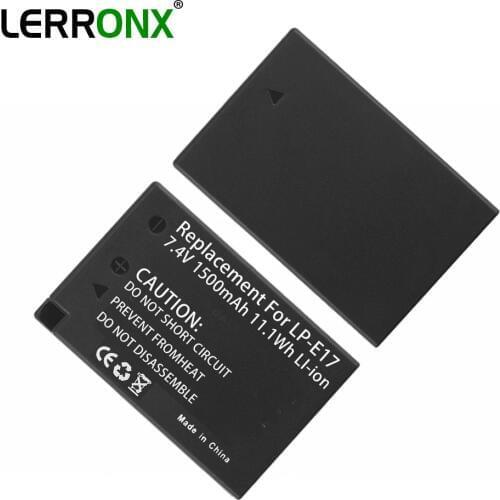 7.4V 1500mah Li-ion LP-E17 LPE17 LP E17 rechargeable Camera battery for Canon EOS M3 M5 750D 760D T6i T6s 8000D Kiss X8i