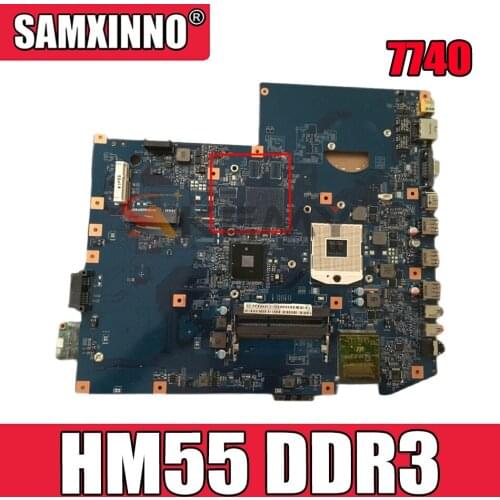 AKEMY MBPLY01001 MB.PLY01.001 Laptop Motherboard For Acer aspire 7740 48.4GC01.011 HM55 DDR3 Main board DDR3 works