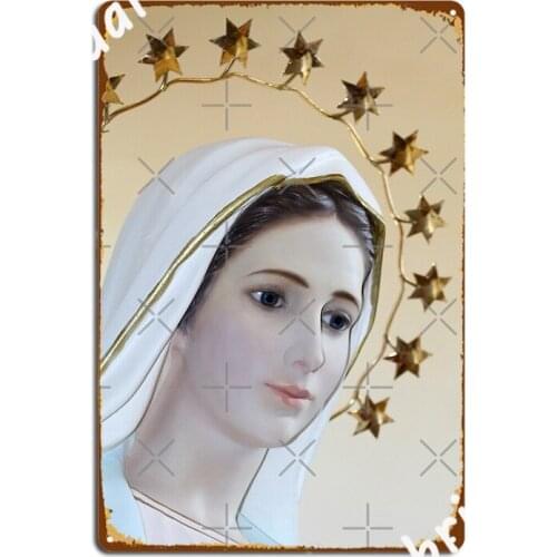 Mary Of Medjugorje Metal Sign Plaques Garage Club Club Party Retro Tin Sign Poster