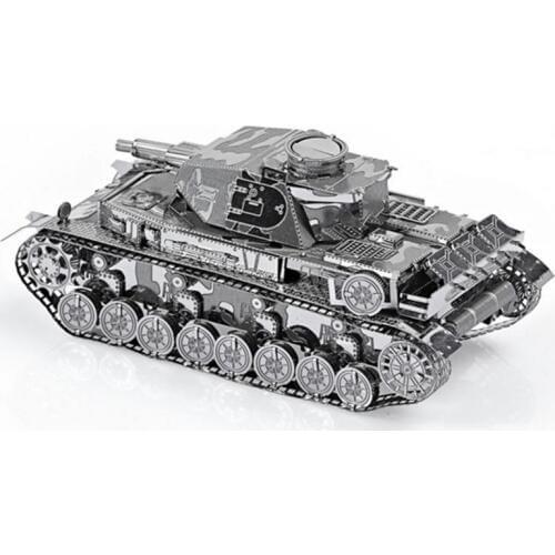Germany IV Tank Model 3D laser cutting Jigsaw puzzle DIY Metal model Nano Puzzle Kids Educational Puzzles Toys for Children