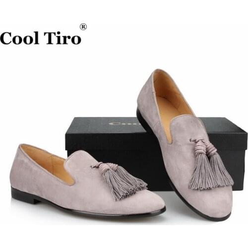 2021 wedding NEW spring and autumn gray tassel mens loafers shoes breathable FASHION GIFT Outdoor sports big size 38-46 WITH BOX