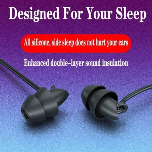 New Silicone Earphone Sleep Headset In-ear with Microphone Wired Music Headset Mini Earphone Soundproof HIFI Headset