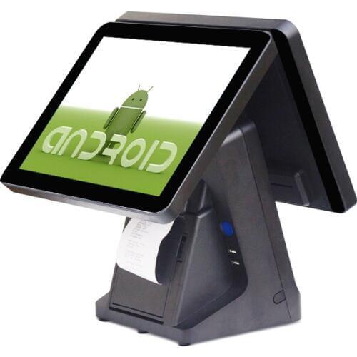 Free shipping POS1520 15 inch capacitive touch pos machine restaurant cash register android pos termianl built-in 80mm printer