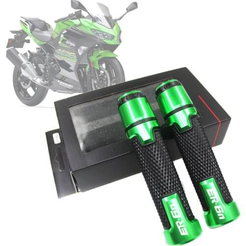 Motorcycle Handle Handlebar Hand Bar Grip CNC Aluminum hand grips For Kawasaki NINJA ER6N 2005 2006 2007 2008 2009-2019 ER-6N