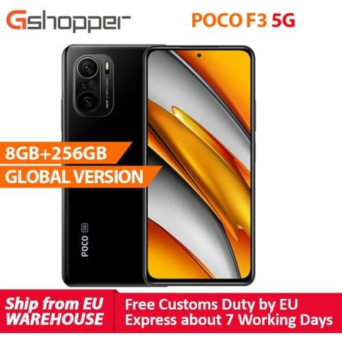 Global Version Xiaomi POCO F3 5G Smartphone Snapdragon 870 Octa Core 8GB 256GB 6.67" E4 AMOLED Display 48MP Triple Camera NFC