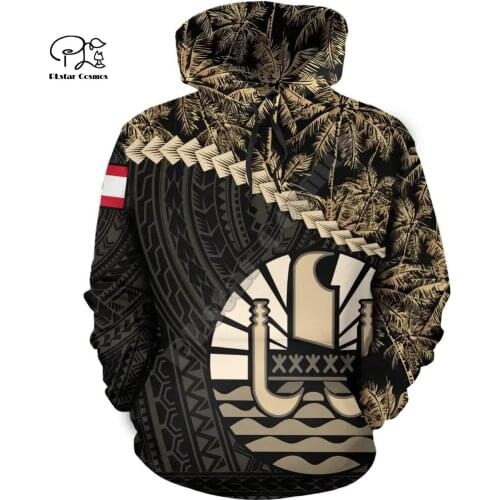 NewFashion French Polynesia Art Tahiti Country Flag Tribal Culture Retro Tracksuit 3DPrint Men/Women Autumn Colorful Hoodies D5