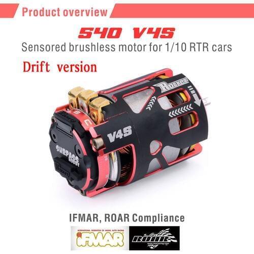 Rocket 540 V4S Drift 8.5T 10.5T Sensored Brushless Motor and rotor for 1/10 1/12 F1 RC Drift Car
