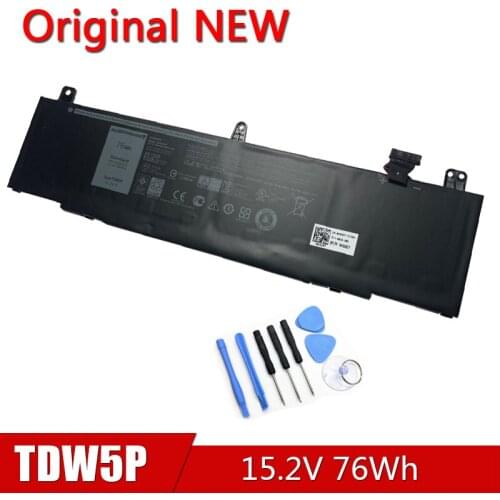 TDW5P NEW Original Laptop Battery For Dell Alienware 13 R3 ALW13C D2718 1738 2508 2718 2738 2838 15.2V 76Wh 0V9XD7