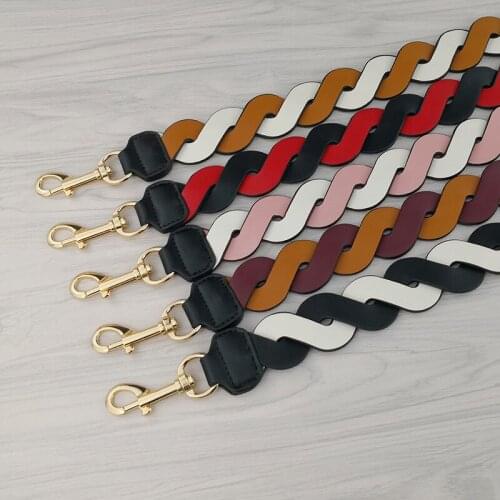 Woven Bag Shoulder Strap Diagonal Cross Color Contrast Bag Strap Single Shoulder Strap Womens Bag Wide Shoulder Strap Accessory