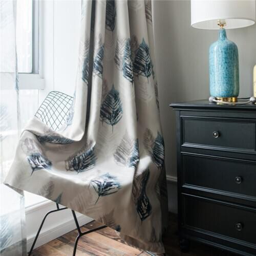 Purple/Coffe Tree Jacquard Blackout Curtains for Living Room Bedroom Faux Linen Window Drapes Custom Made