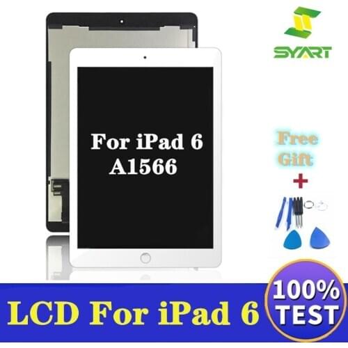 LCD Screen For iPad Air 2 A1566 A1567 Full Work Tablet Assembly Digitizer Touch Screen Panel Assembly For iPad 6 LCD Display