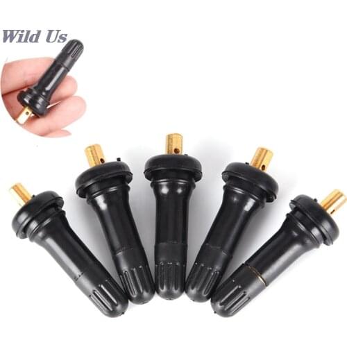 1pcs Tire Pressure Monitoring System Anti-explosion Snap in Tire Valve Stems Sensor Valve Stem Black