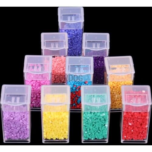 120 bottles of diamond painting accessory container bottle square/round diamond painting tool crystal bead storage jar