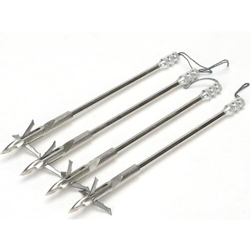 6Pcs 9 styles Stainless Steel Broadheads Arrowhead Bow Fishing Slingshot Arrow Hunting Shooting
