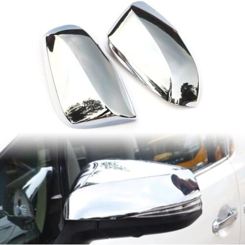 ABS Chrome Rearview Side Door Mirror Cover Trim For 2016 2017 2018 2019 Toyota Alphard Car Styling Decoration Accessory