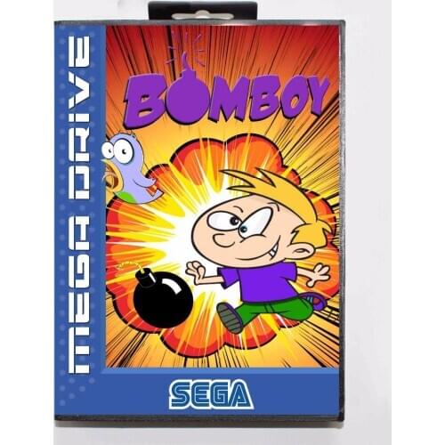Bomboy 16 bit MD Game Card With Retail Box For Sega Megadrive/Genesis