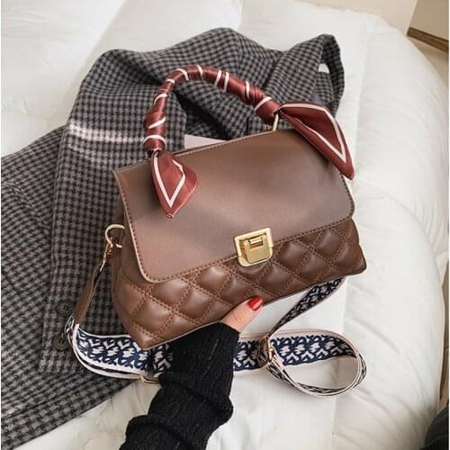 Designer Flap Crossbody Bags Vintage Soft PU Leather Diamond Lattice Handbag Women 2021 High Capacity Shoulder Messenger Bags