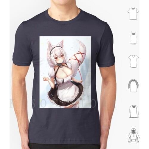 Sirius And Her Tail T Shirt Print For Men Cotton New Cool Tee Azur Lane Anime Azur Lane Atago Manga Akagi Enterprise Waifu Azur