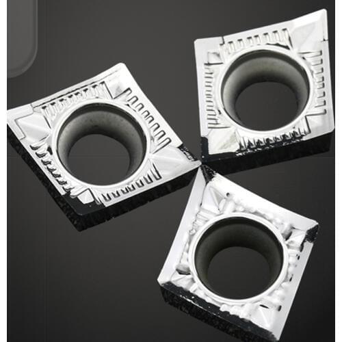 GULING 10PCS CNC aluminum blade CCGT06/09/12 machine tool holder diamond outer circle inner hole single face lathe metal cutter