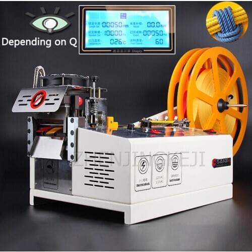 220V- 230V Eagerly Cold Cut Cutting Machine Computer Slicing Rope Ribbon Velcro Zipper Webbing Rubber Band Elastic Band 9.5CM