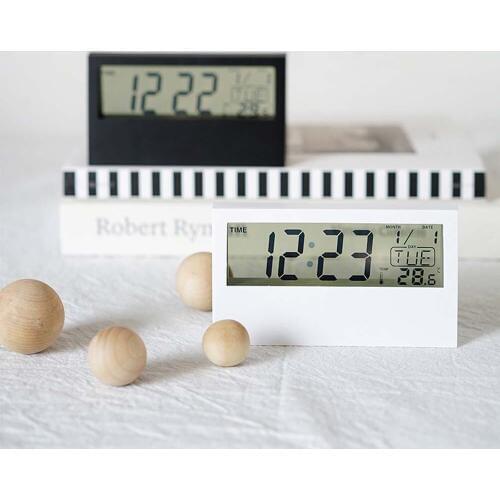 Multifunction Alarm Clock Digital Clock Snooze Temperature & Week Large Time Display Desktop Alarm Clock Despertador