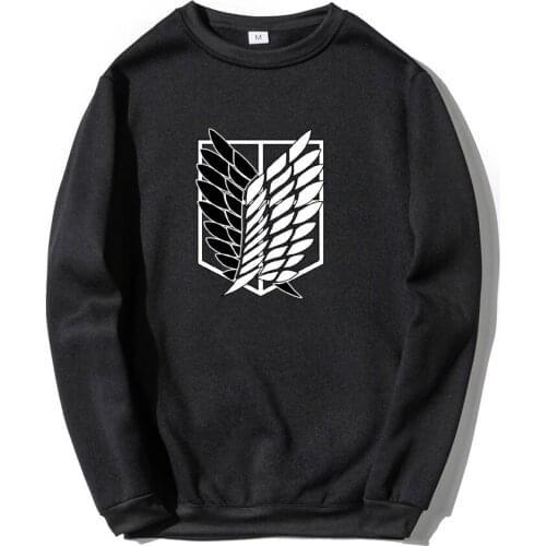 Attack On Titan Man Sweatshirts Fashion Personality Men Hoodies Sweatshirts New Winter Japan Anime Casual Pullover Streetwear