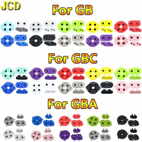 JCD 10Set Rubber Conductive Buttons A-B D-pad For Nintend GameBoy Advance GBA GB GBC Silicone Conductive Start Select Keypad