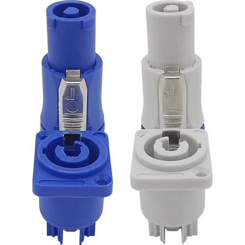 3Pin NAC3FCA NAC3MPA-1(Power-in) NAC3FCB NAC3MPB-1 (Power-out) Lockable Cable Connector Male Plug+Female Socket Chassis 20A 250V