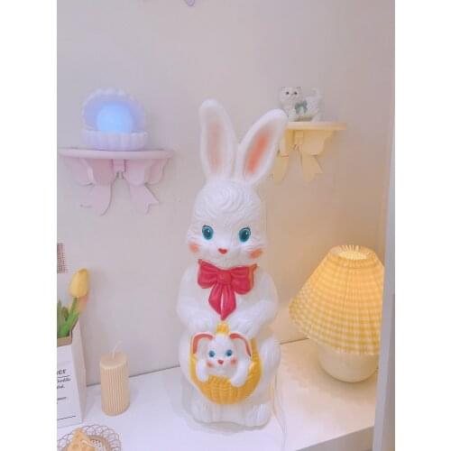 Rabbit Night Lights Baby Bedroom Bedside Lamp Cute Animal Creative Christmas Gifts Children Kids Room Decor LED Night Lamps