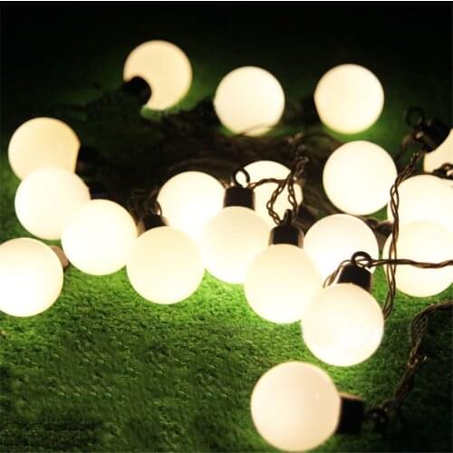 Noverty 4CM Ball Led String Fairy Light 5M 20leds Fairy Garland Christmas String Light 220V Outdoor Garden Lighting Garland