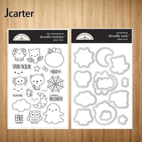 New Design Frog Cat Spider Web Metal Cutting Dies and Clear Stamps Craft Stencil Scrapbooking Album Paper Make Template Decor