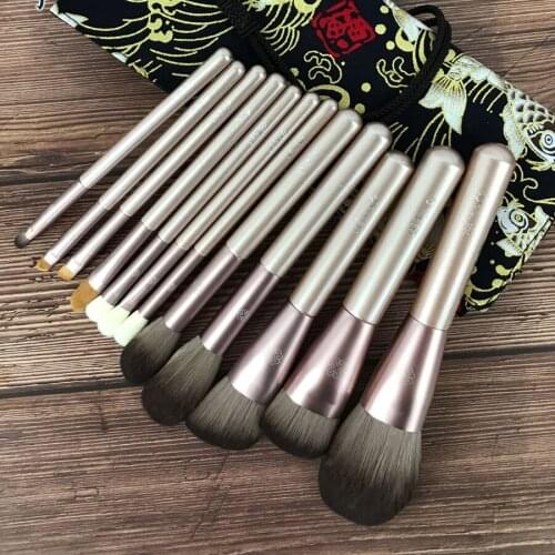 Professional Make Up Brushes Set Face Powder Blush Eye Shadow Blending Eyebrow Lip Brush Soft Synthetic Fiber Makeup Brushes Kit