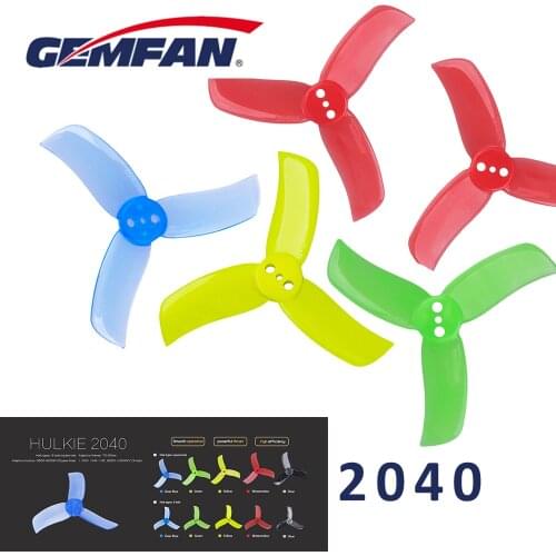 Gemfan Propeller Props HULKIE 2040 3 Blades Propeller 0806-1105 brushless Motor for Multicopter Racing Drone