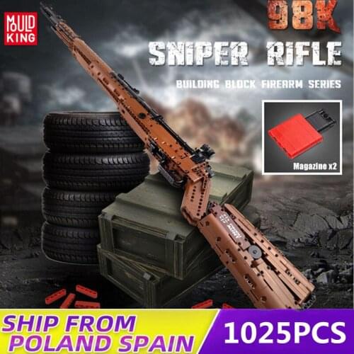 Mould King 14002 Creative Toy Block Gun The 98K Sniper Rifle Model Assembly Weapon Building Blocks Bricks Kids Toys Gifts