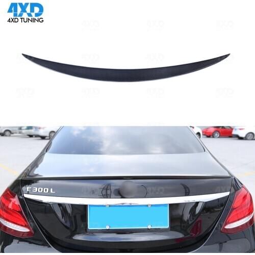 W213 Carbon Spoiler AMG Style For Mercedes E Class E200 E250 E300 E350 Carbon Fiber Rear Spoiler Trunk Wing 2016 2017 2018 2019