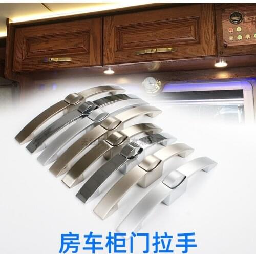 Motorhome trailer caravan wall cabinet door curved button handle curved door lock push lock bow and arrow bounce lock