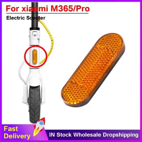 1/2pcs Safety front ABS Reflective Tube Night Warning Reflector For Xiaomi Mi Electric Scooter 1S Pro Pro2 M365 Accessories