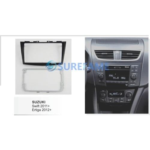 9 inch Car Fascia Radio Panel for SUZUKI Swift 2011-2017; Dzire, Ertiga 2012+ Dash Kit Install Facia Console Bezel Adapter Plate