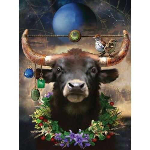 Cow, animal diamond cross embroidery, 5D square/round diamond painting, diamond mosaic, home decoration, Halloween gift