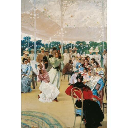Free shipping impressionist nobility dance party canvas prints oil painting printed on canvas home wall art decoration picture