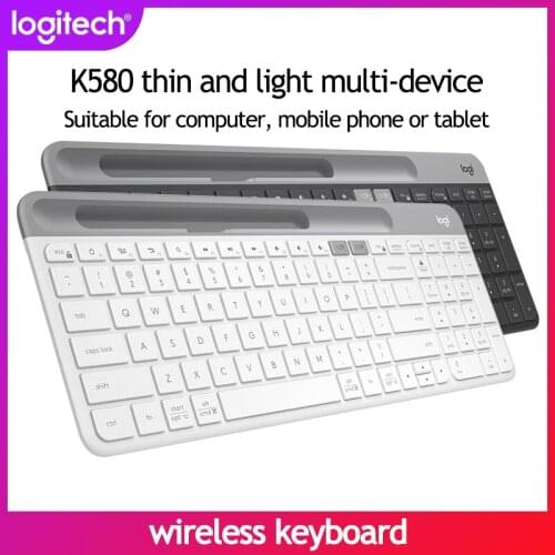 Logitech K580 Wireless Ultra-thin Keyboard Dual Mode Multi-device office wireless keyboard Suitable for computer mobile phone