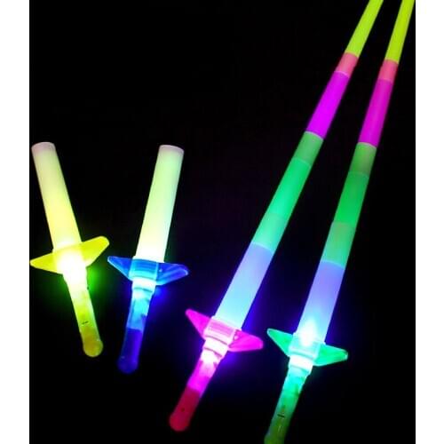 Large four section glow stick telescopic stick flash stick festival party game cheer props children toys