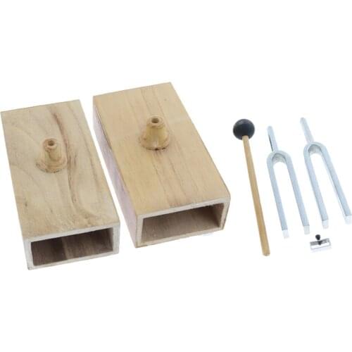440HZ Resonance Tuning Fork Wooden Speaker Fork for Teaching
