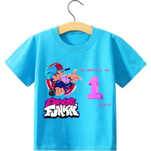 New Friday Night Funkin Graphic T Shirts FNF Kid Aesthetic Clothes Short Sleeve Summer Tops Boys Digital Birthday Boy Girl Gift