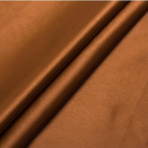HLQON brown jacquard felt fabric african satin damask fabric for patchwork,wedding dress,upholstery sewing fabric 75x100cm